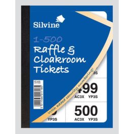 Silvine Cloakroom Tickets 1 – 500