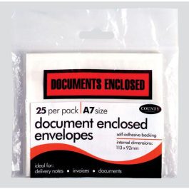 KHD Document Enclosed Envelopes A7 Pk 25