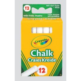 Crayola Anti-Dust Chalk White Pk 12
