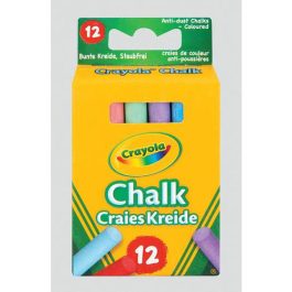 Crayola Anti-Dust Chalk Coloured Pk 12