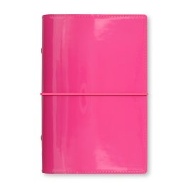 Filofax Personal Domino Patent Hot Pink Organiser
