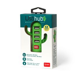 Legami 4 port Mini USB Hub Cactus