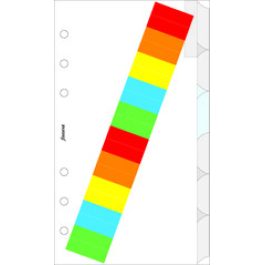 Filofax Personal Blank Dividers with Coloured Labels