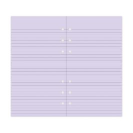 Filofax Personal Lavender Ruled Notepaper Refill