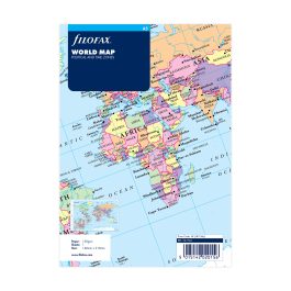 Filofax A5 World Map Refill