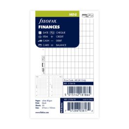Filofax Mini Finances Refill
