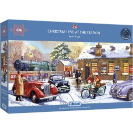 Gibsons Jigsaw Christmas Eve at the Station 636 Piece Puzzle