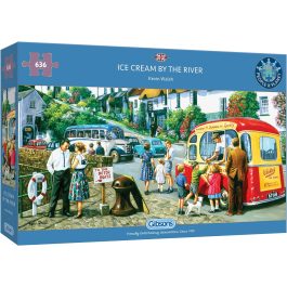 Gibsons Jigsaw Ice Cream by the River 636 Piece Puzzle