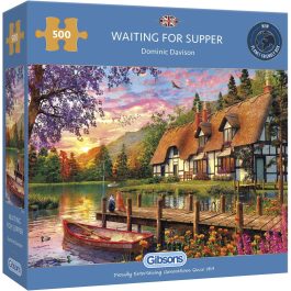 Gibsons Jigsaw Waiting for Supper 500 Piece Puzzle