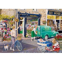 Gibsons Jigsaw The Florist’s Round 4 x 500 Piece Puzzle