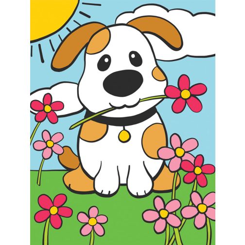 Royal & Langnickel Painting By Numbers – Gattini E Margherite, Kit Pittura A4 Per Bambini
