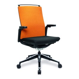 The Libra High Back Fabric Manager Chair Orange
