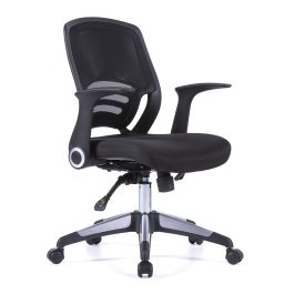 The Graphite Designer Medium Mesh Back Task Chair Black