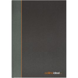 Collins Ideal A5 Single Cash Casebound 192 Pages Black