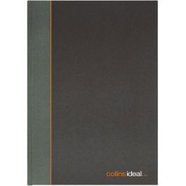 Collins Ideal A4 Feint Casebound 384 Pages Black