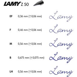 LAMY Z50 Steel Fountain Pen Nibs Pk 1