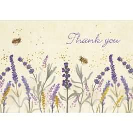 Peter Pauper Press Thank You Note Cards Lavender & Honey