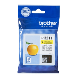 Brother LC3211 Yellow 3ml Ink Cartridge