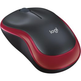 Logitech M185 Wireless Mouse Black-Red