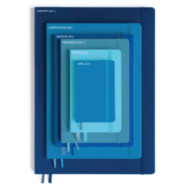 thumbnail image 2 of LEUCHTTURM1917 Softcover Notebook - B5 Ruled Journal With Numbered Pages (Navy Blue) 2 of 14