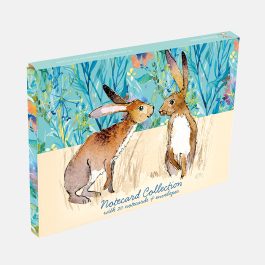 The Gifted stationery Co Notecard Collection Kissing Hares