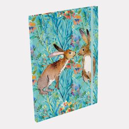 The Gifted stationery Co A4 Notebook Kissing Hares
