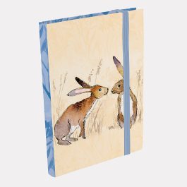 The Gifted stationery Co A6 Notebook Kissing Hares