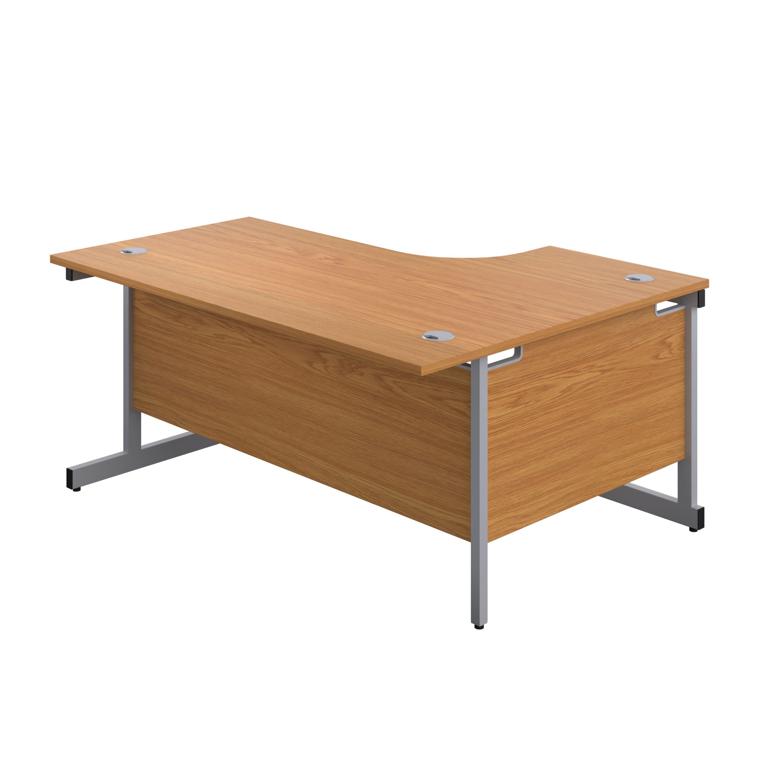 First Radial Left Hand Desk 1800x1200x730mm Nova Oak - Image 2