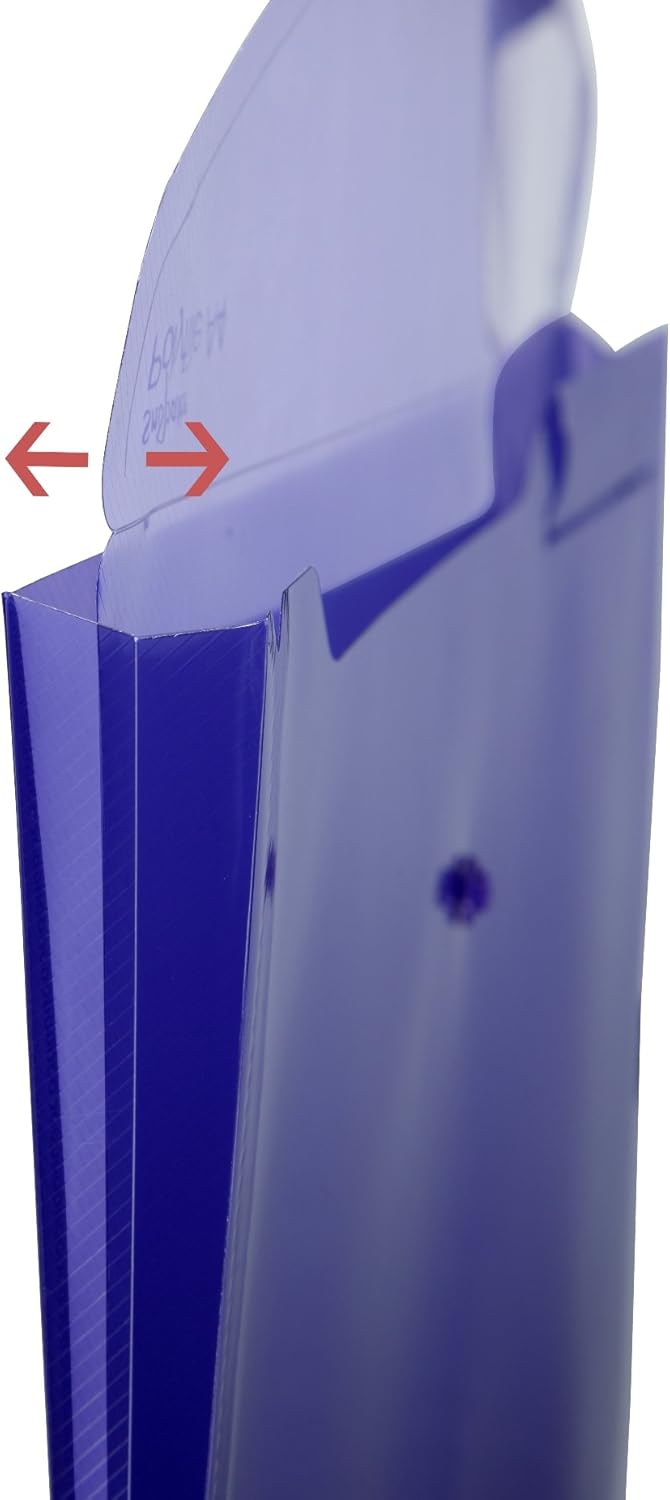 Snopake Polyfile Twin Pocket Foolscap Clear 15690 Pk 5 - Image 3