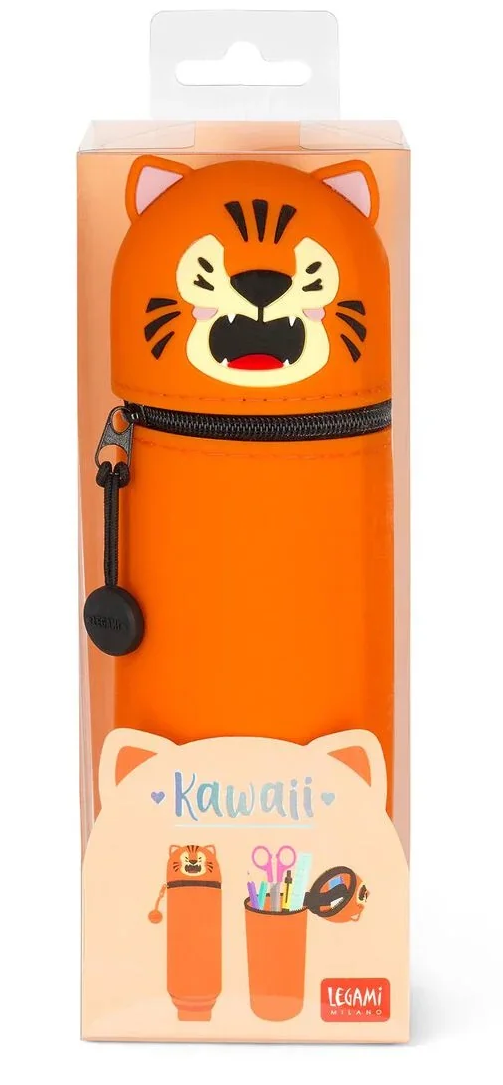 Set Di 3 Astucci Kawaii In Morbido Silicone 2-in-1 - Portapenne Telescopico E Trousse - Cancelleria Carina Per Studentesse E Adolescenti