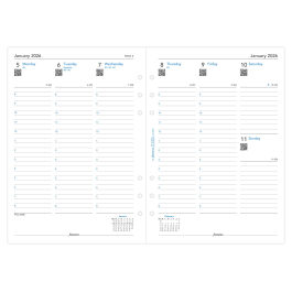 Filofax A5 Week On Two Pages Column Format 2026 Diary Refill