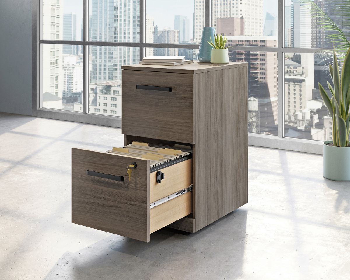 Teknik Affiliate 2 Drawer Mobile Pedestal Hudson Elm - Image 2