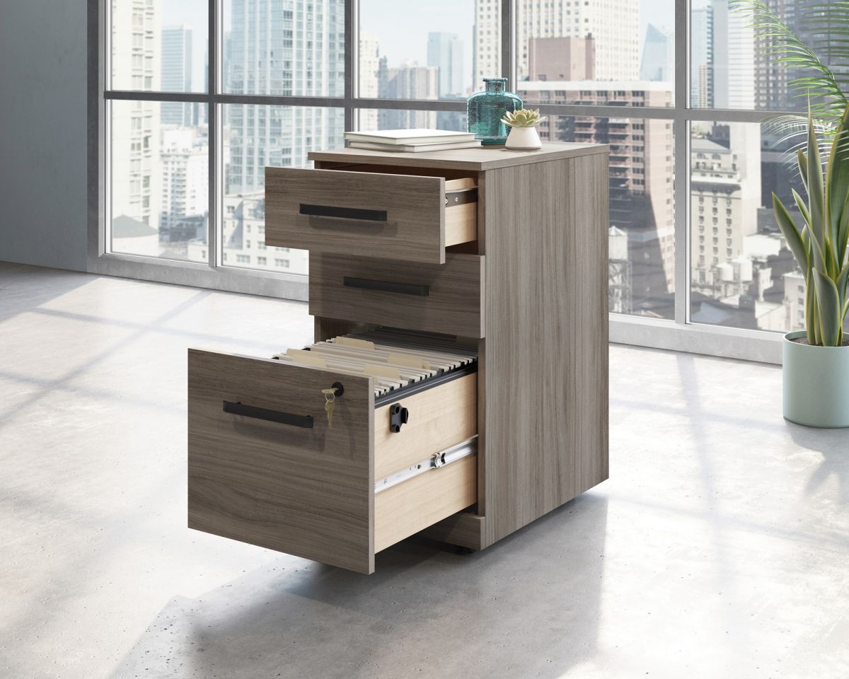 Teknik Affiliate 3 Drawer Mobile Pedestal Hudson Elm - Image 2