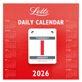 Letts 2026 Business Calendar Daily Tear-off Desktop