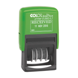 Colop Green Line S260/L1 Text and Date Stamp RECEIVED