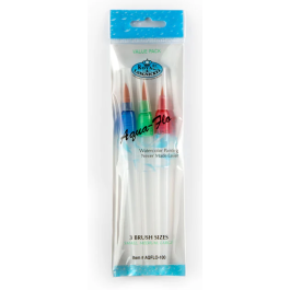 Royal & Langnickel Aqua-Flo Nylon Hair Paint Brush Set Pk 3