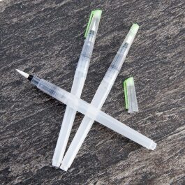 Royal & Langnickel Essentials Aqua-Flo Plastic Refillable Paint Brush Pens, 3pc