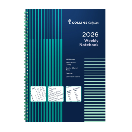 Collins 2026 Colplan A4 Weekly Notebook Diary Green