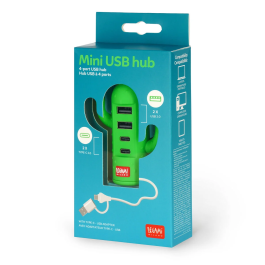 Legami 4-Port Mini USB Hub Cactus