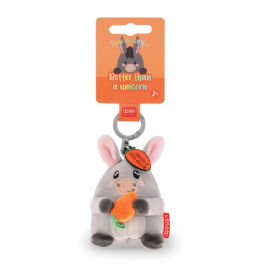 Legami Plush Super Soft Tiny Key Ring Donkey