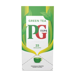 PG Tips Pure Green Tea Bags Enveloped Pk 25