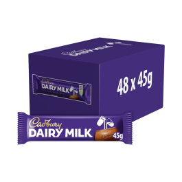 Cadbury Dairy Milk Chocolate Bar 45g Pk 48
