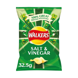 Walkers Salt and Vinegar Crisps Pk 32