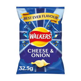 Walkers Cheese and Onion Crisps Pk 32