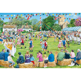 Gibsons Jigsaw Village Celebrations 4 x 500 Piece Puzzle