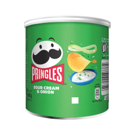Pringles Sour Cream and Onion Crisps 40g Pk 12