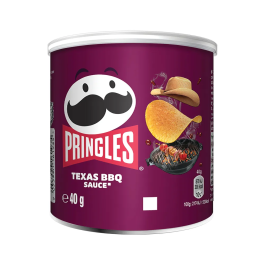 Pringles Texas BBQ Sauce Crisps 40g Pk 12