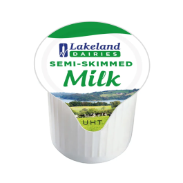 Lakeland UHT Semi-Skimmed Milk Pots Pk 120