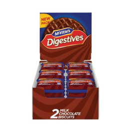 McVities Chocolate Digestive Biscuit Two Pack Portions Pk 24