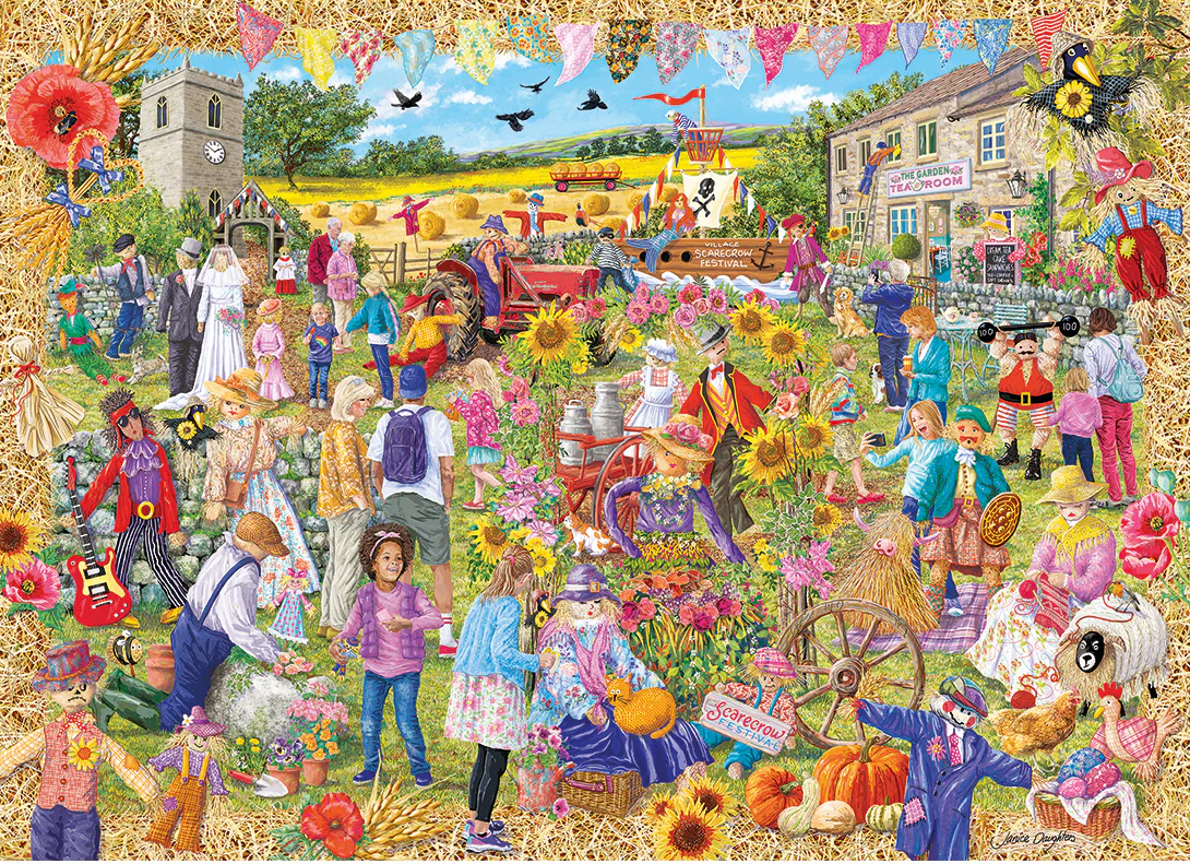 Gibsons Jigsaw Scarecrow Festival 1000 Piece Puzzle - Image 2